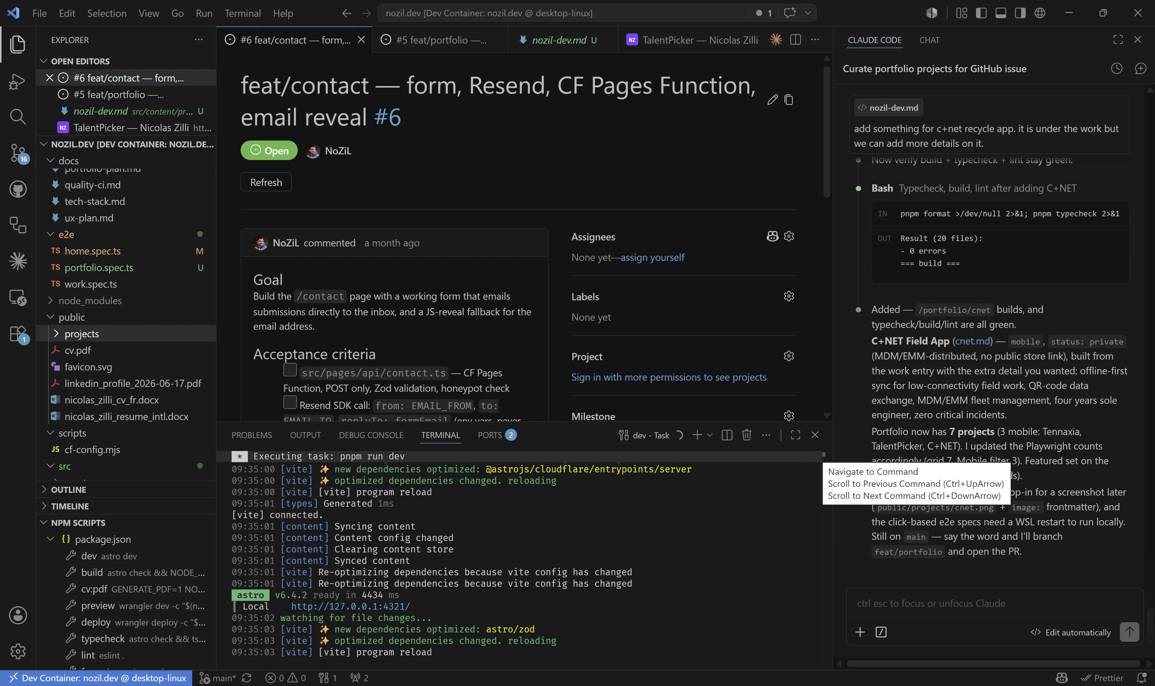 nozil.dev screenshot