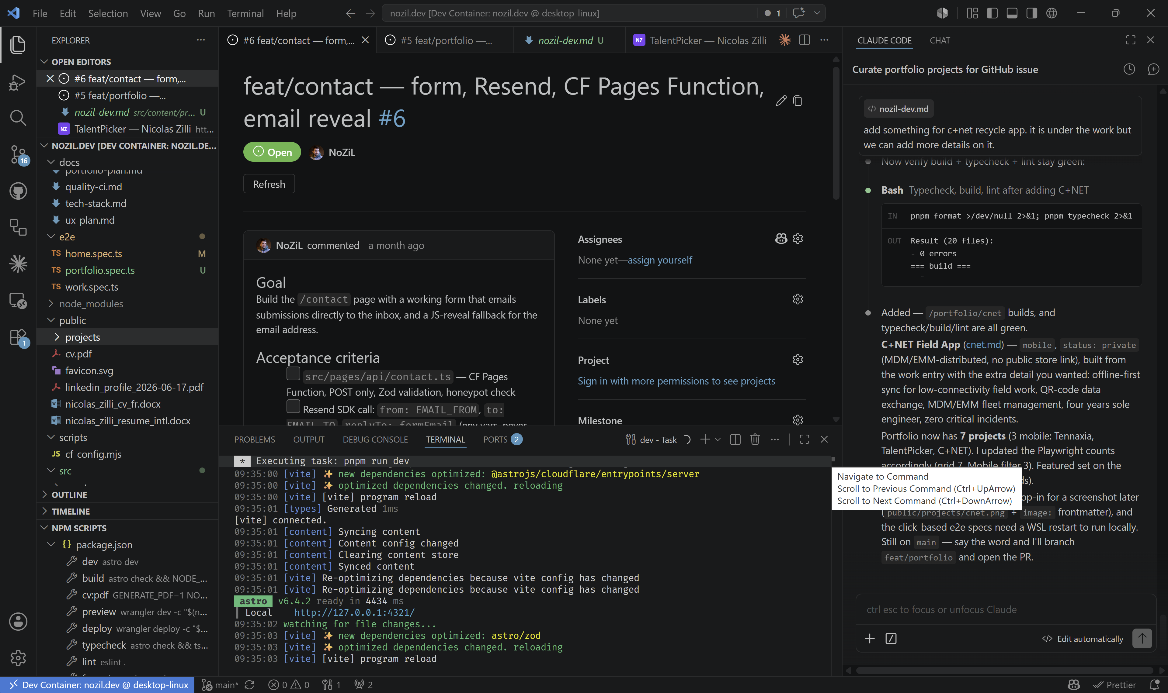 nozil.dev screenshot